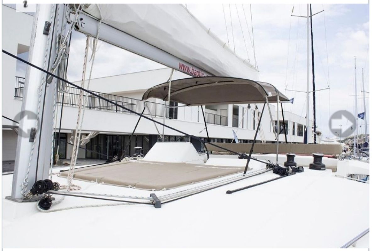 Deck of Sunshine I, a Lagoon 450 F catamaran at Dubrovnik, Croatia