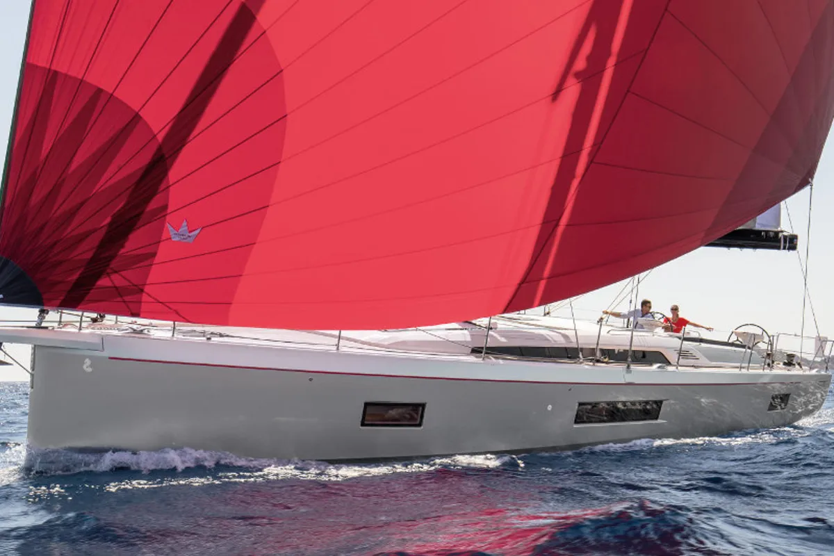 Exterior view of ORION, a Beneteau Oceanis 51.1 sailboat at Lavreotiki Municipal Unit, Greece