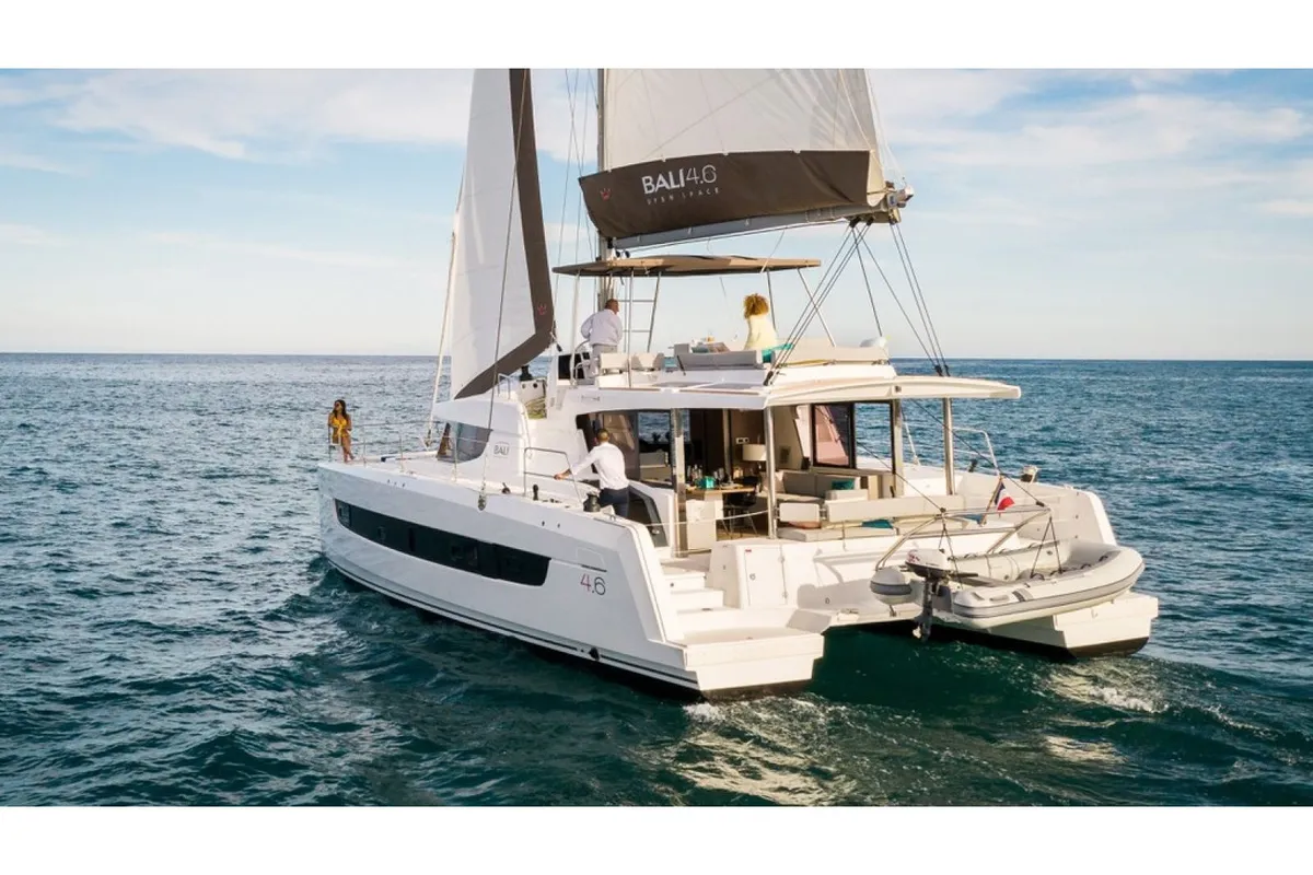 LOS ROQUES, a Bali Bali 4.6 catamaran at Sant Antoni de Portmany, Spain