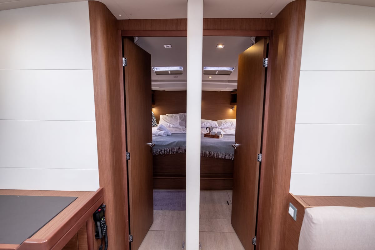 Cabin on Aloha, a Beneteau Oceanis 51.1 sailboat at Municipal Unit of Lefkada, Greece