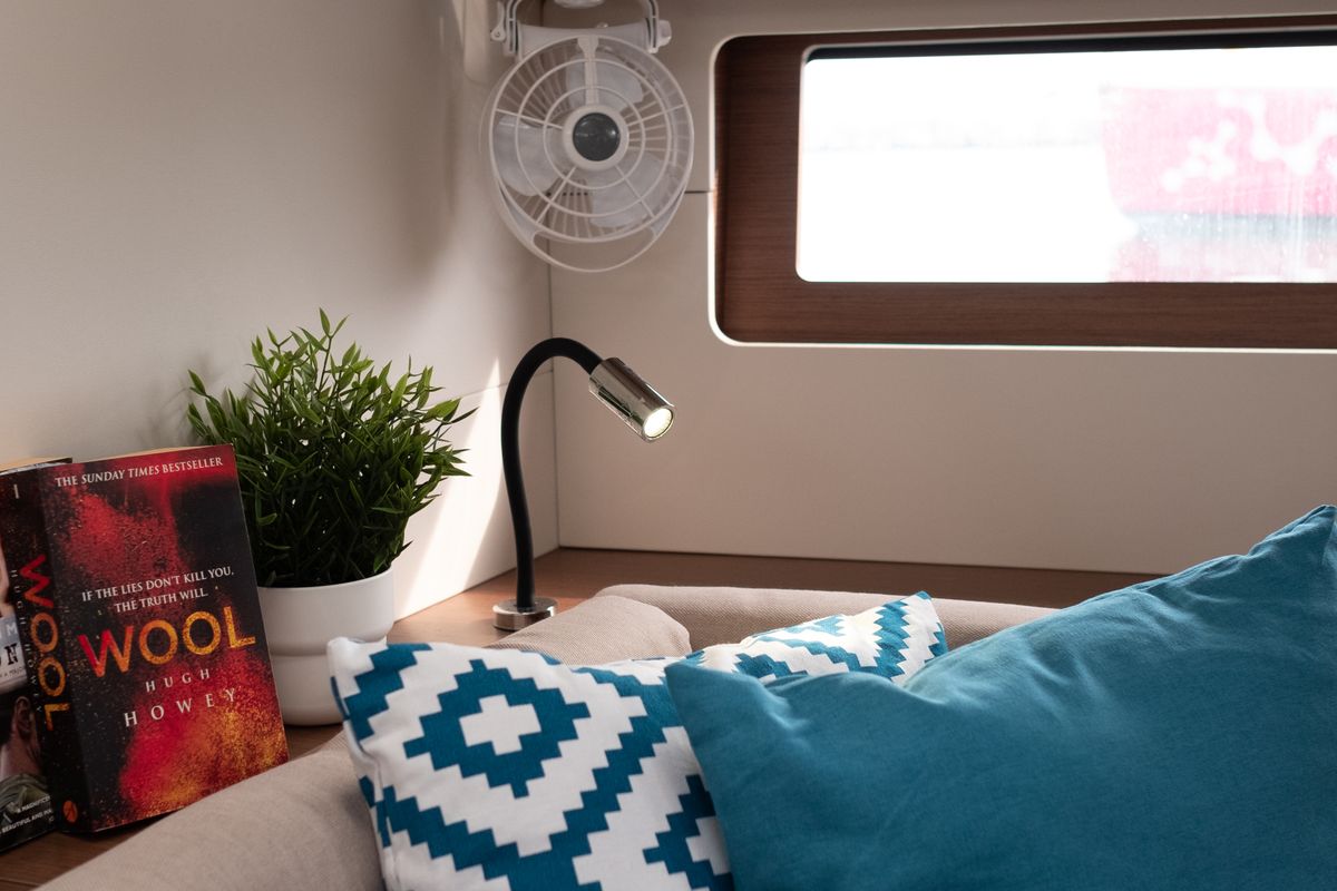 Salon of Aloha, a Beneteau Oceanis 51.1 sailboat at Municipal Unit of Lefkada, Greece