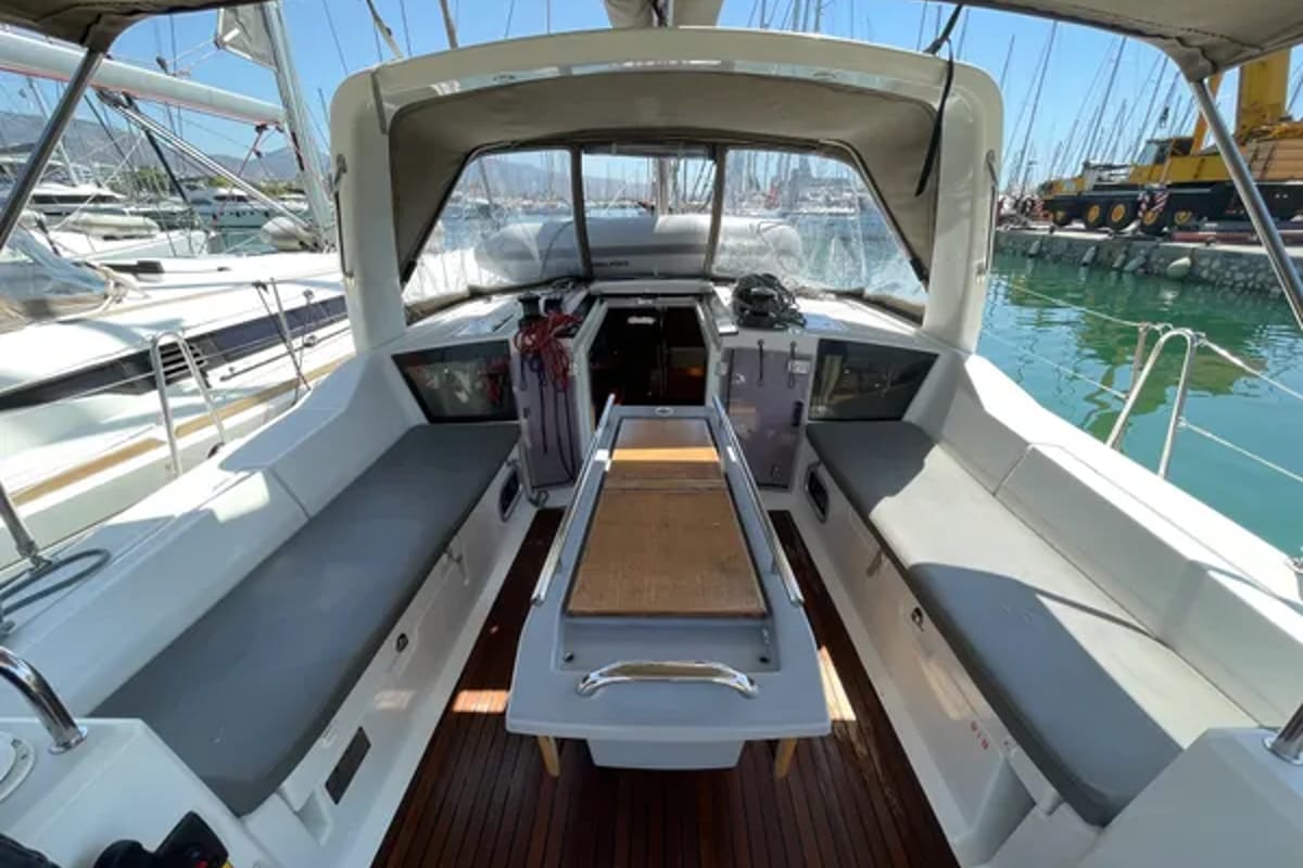 Black Lion, a Beneteau Oceanis 41.1 sailboat at Municipal Unit of Ellomenos, Greece