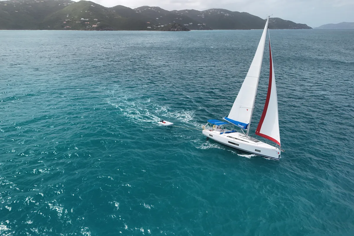 Exterior view of Oceanis 461/3/3 Premium, a Beneteau Oceanis 461 sailboat at Dubrovnik, Croatia