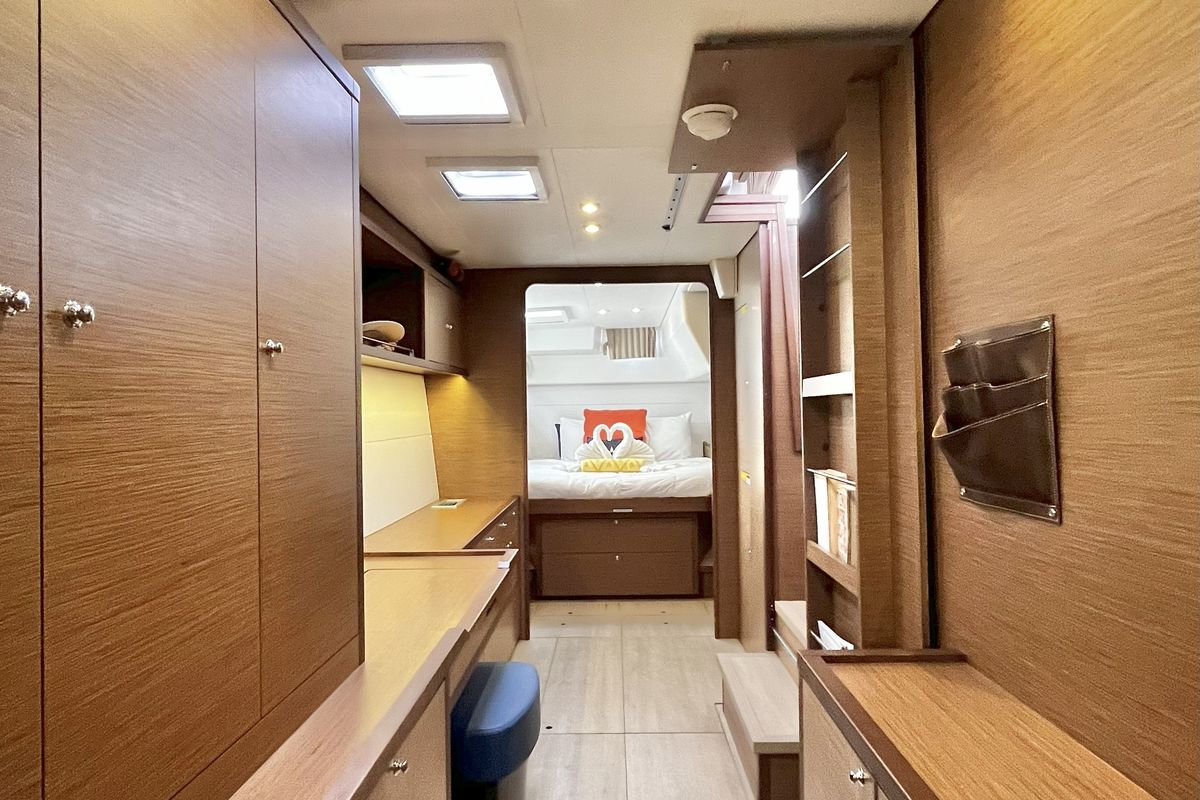 Cabin on Luna Mia, a Lagoon 450 F catamaran at Parham Town, British Virgin Islands
