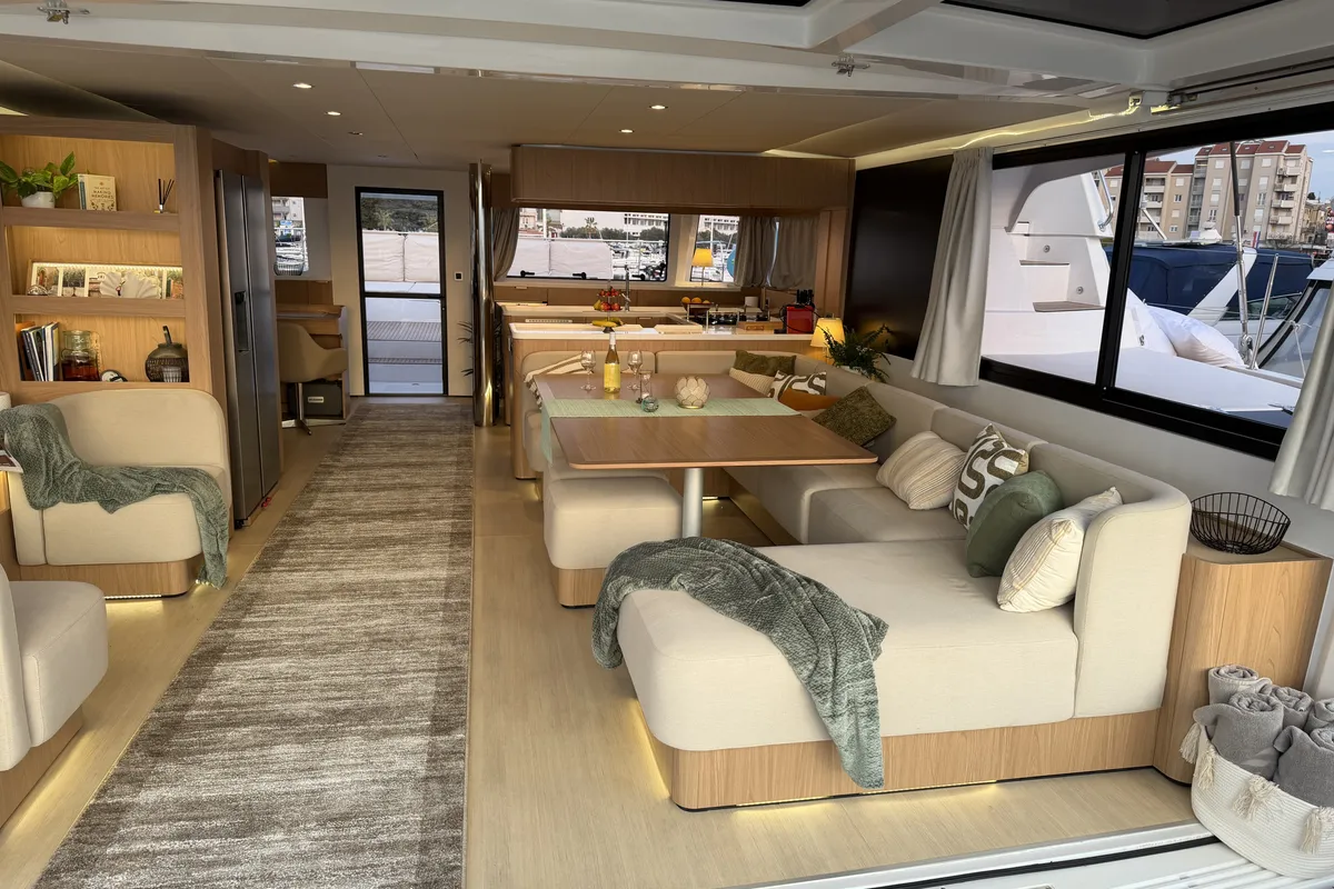 Angelina, a Bali 5.8 catamaran at Grad Trogir, Croatia