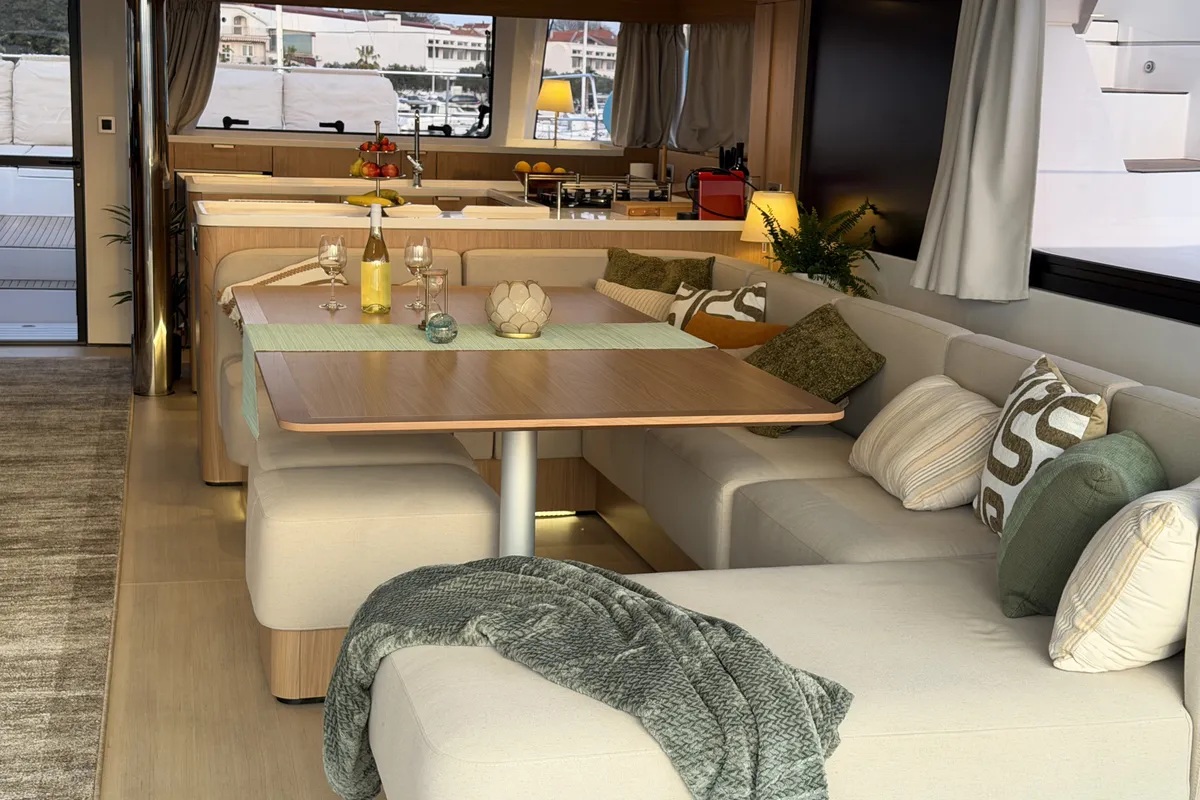 Angelina, a Bali 5.8 catamaran at Grad Trogir, Croatia