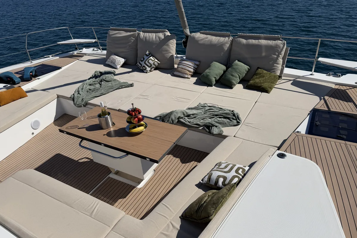 Angelina, a Bali 5.8 catamaran at Grad Trogir, Croatia