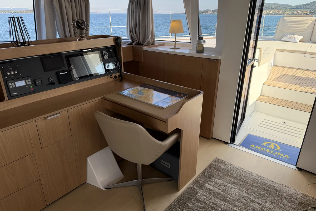 Angelina, a Bali 5.8 catamaran at Grad Trogir, Croatia