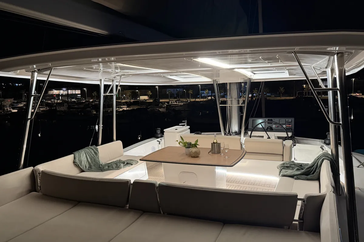 Angelina, a Bali 5.8 catamaran at Grad Trogir, Croatia