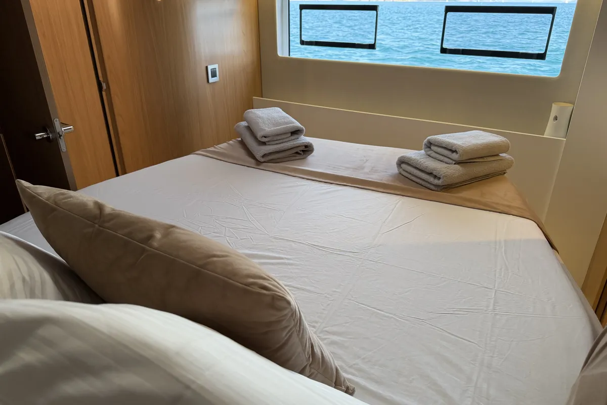 Angelina, a Bali 5.8 catamaran at Grad Trogir, Croatia
