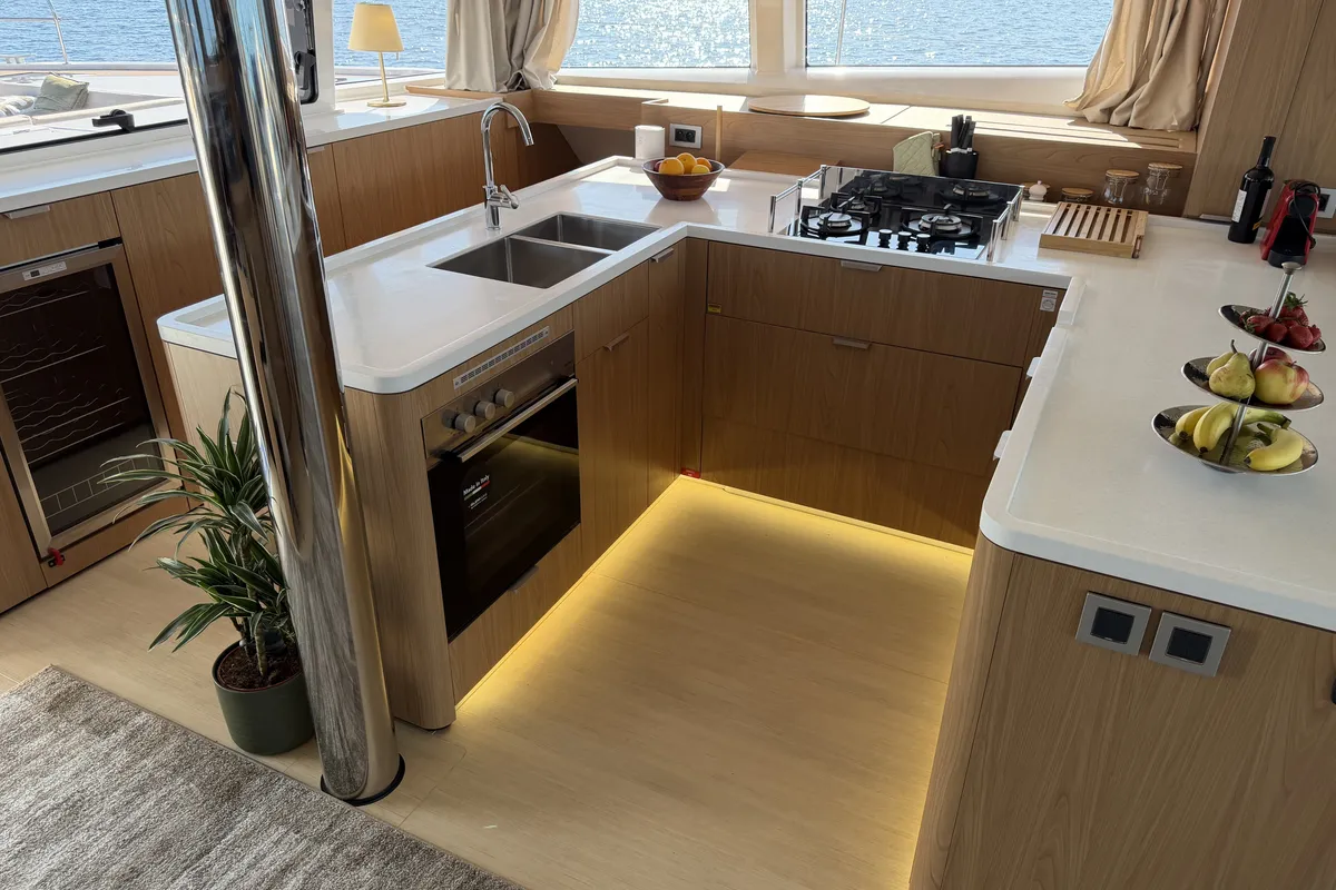 Angelina, a Bali 5.8 catamaran at Grad Trogir, Croatia