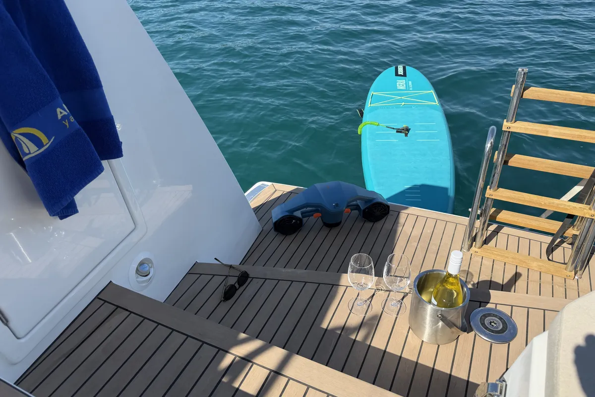 Angelina, a Bali 5.8 catamaran at Grad Trogir, Croatia