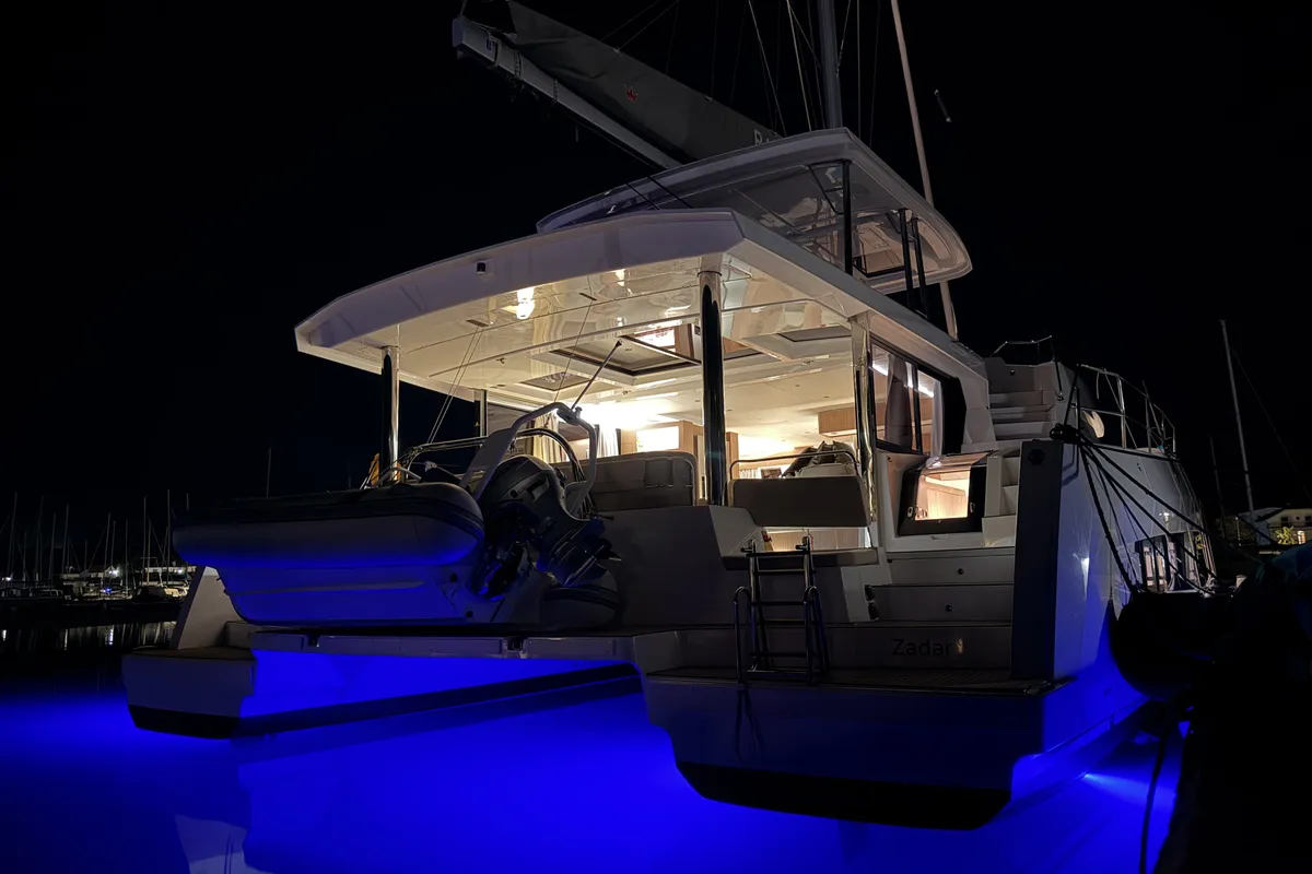 Angelina, a Bali 5.8 catamaran at Grad Trogir, Croatia