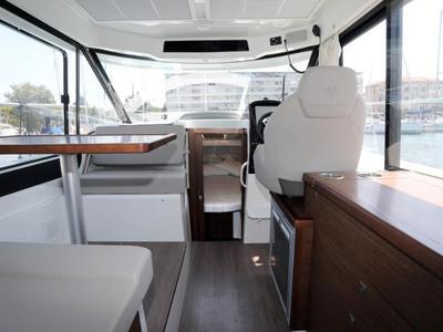 Salon of Ema, a Jeanneau Merry Fisher 895 motorboat at Split, Croatia