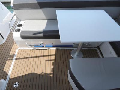 Deck of Ema, a Jeanneau Merry Fisher 895 motorboat at Split, Croatia