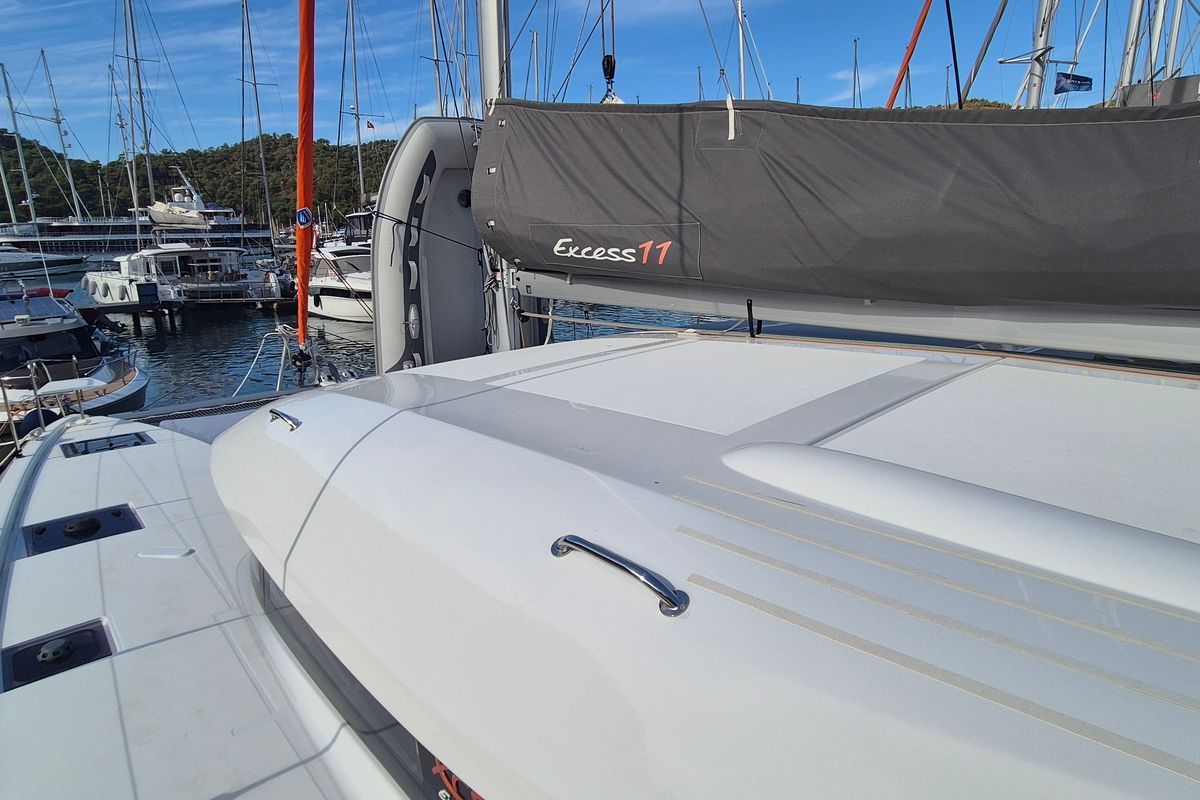 Cockpit of Kale I, a Excess 11 - 4 + 1 + 1 cab. catamaran at Fethiye, Turkey