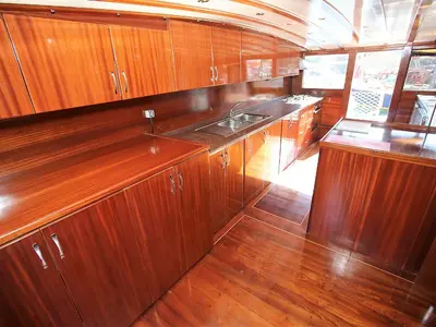 Galley of Semercioglu, a Custom Made Semercioglu yacht at Fethiye, Turkey