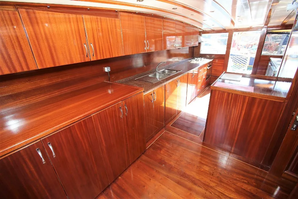 Galley of Semercioglu, a Custom Made Semercioglu yacht at Fethiye, Turkey