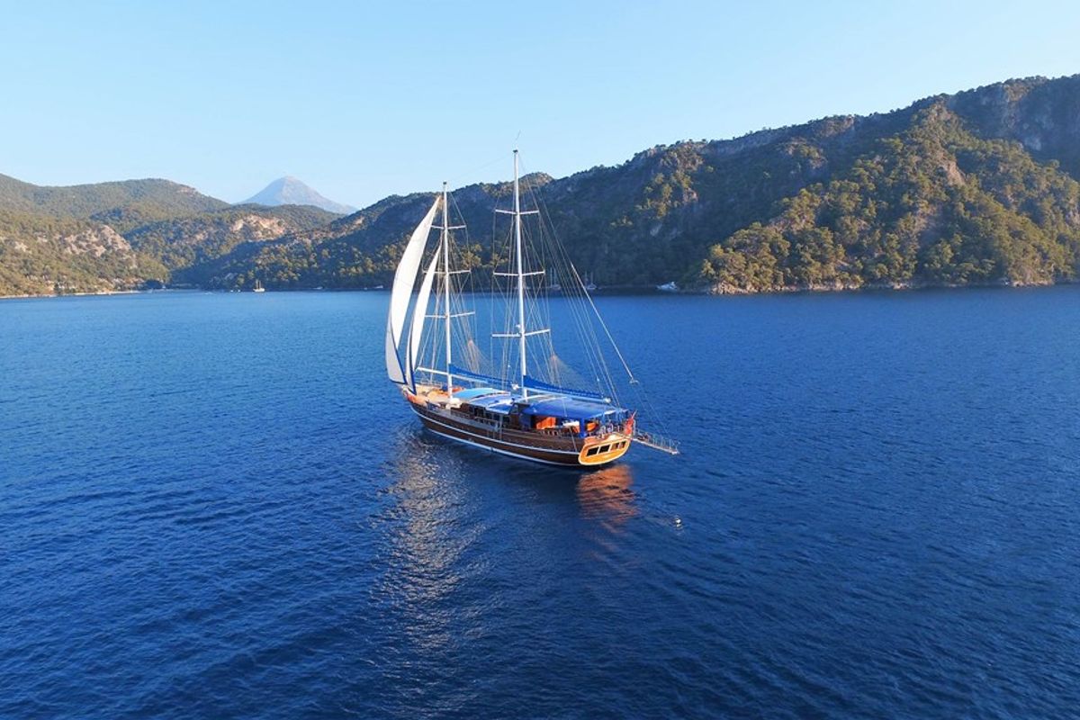Exterior view of Semercioglu, a Custom Made Semercioglu yacht at Fethiye, Turkey