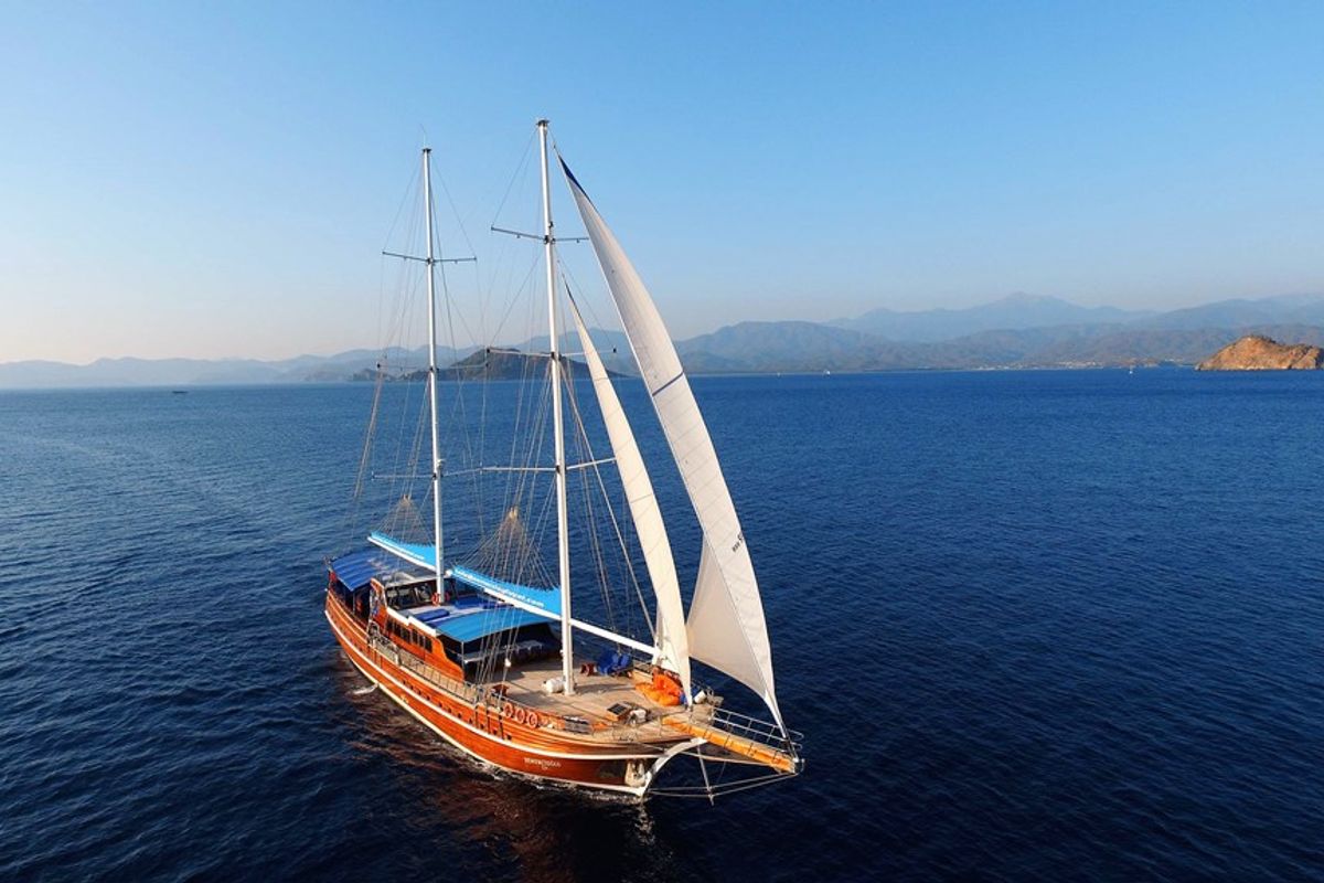 Exterior view of Semercioglu, a Custom Made Semercioglu yacht at Fethiye, Turkey