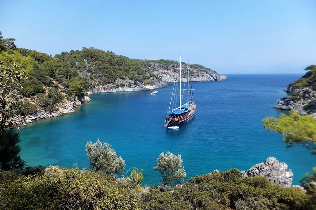 Exterior view of Semercioglu, a Custom Made Semercioglu yacht at Fethiye, Turkey