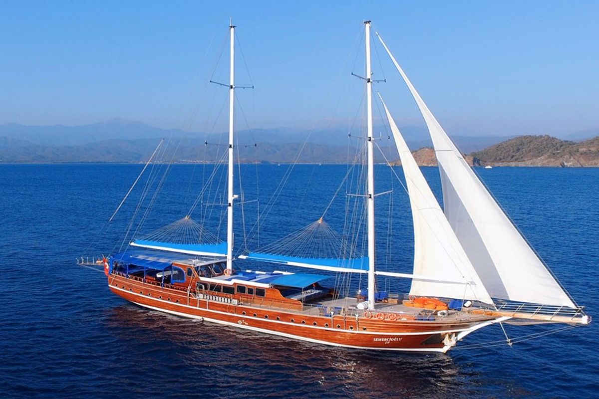 Exterior view of Semercioglu, a Custom Made Semercioglu yacht at Fethiye, Turkey