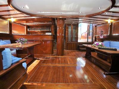 Salon of Semercioglu, a Custom Made Semercioglu yacht at Fethiye, Turkey