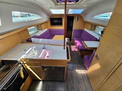 Galley of Orca I, a Elan Impression 40 sailboat at Izola / Isola, Slovenia