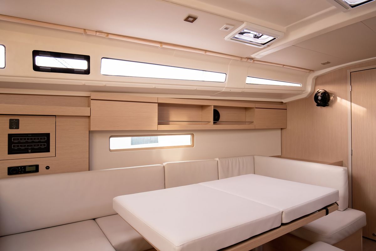 Salon of Gea, a Beneteau Oceanis 40.1 sailboat at Salerno, Italy
