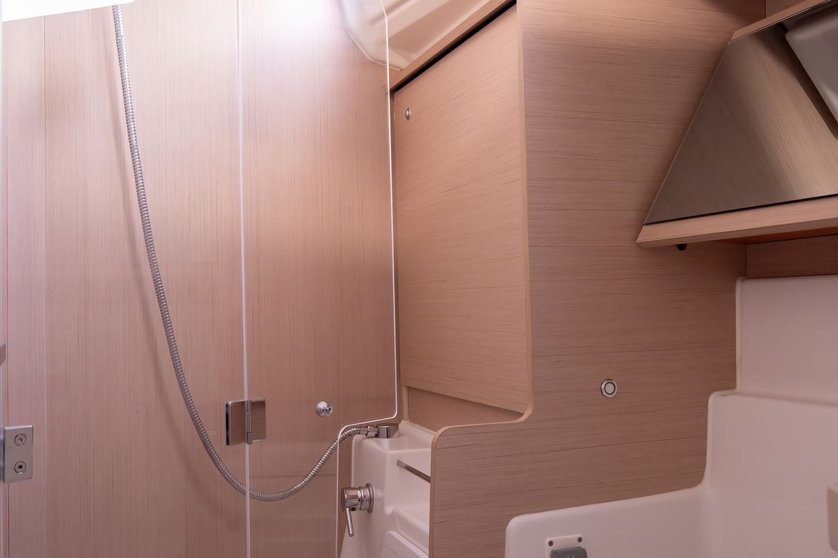 Head on Gea, a Beneteau Oceanis 40.1 sailboat at Salerno, Italy
