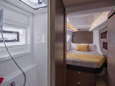 Head on Moorings 4200/4 Exclusive, a Leopard 42 catamaran at Općina Marina, Croatia