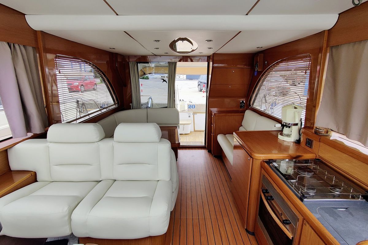 Galley of Ardea, a Beneteau Antares 13,80 yacht at Općina Sukošan, Croatia