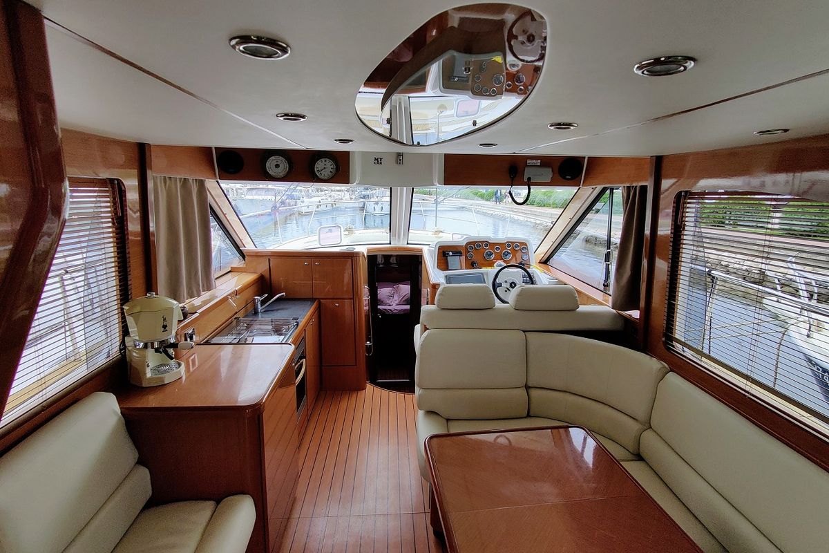 Galley of Ardea, a Beneteau Antares 13,80 yacht at Općina Sukošan, Croatia