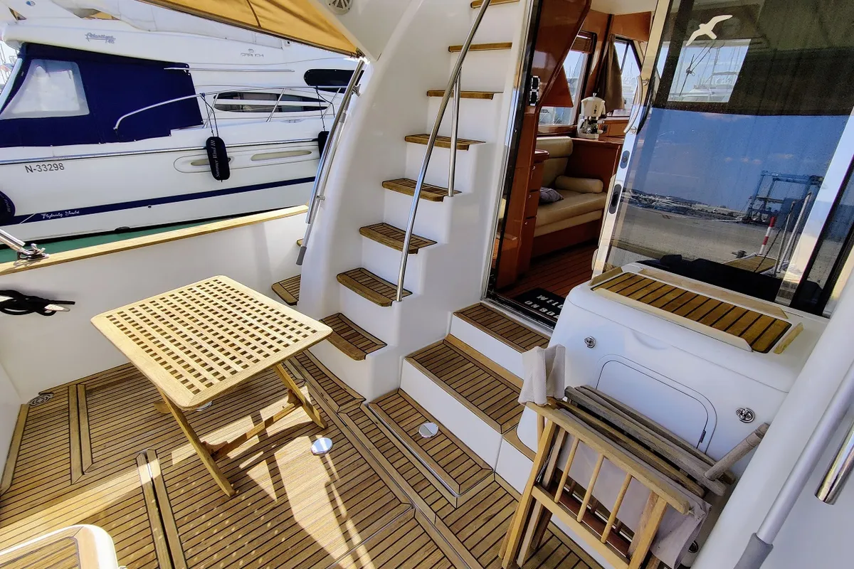 Deck of Ardea, a Beneteau Antares 13,80 yacht at Općina Sukošan, Croatia