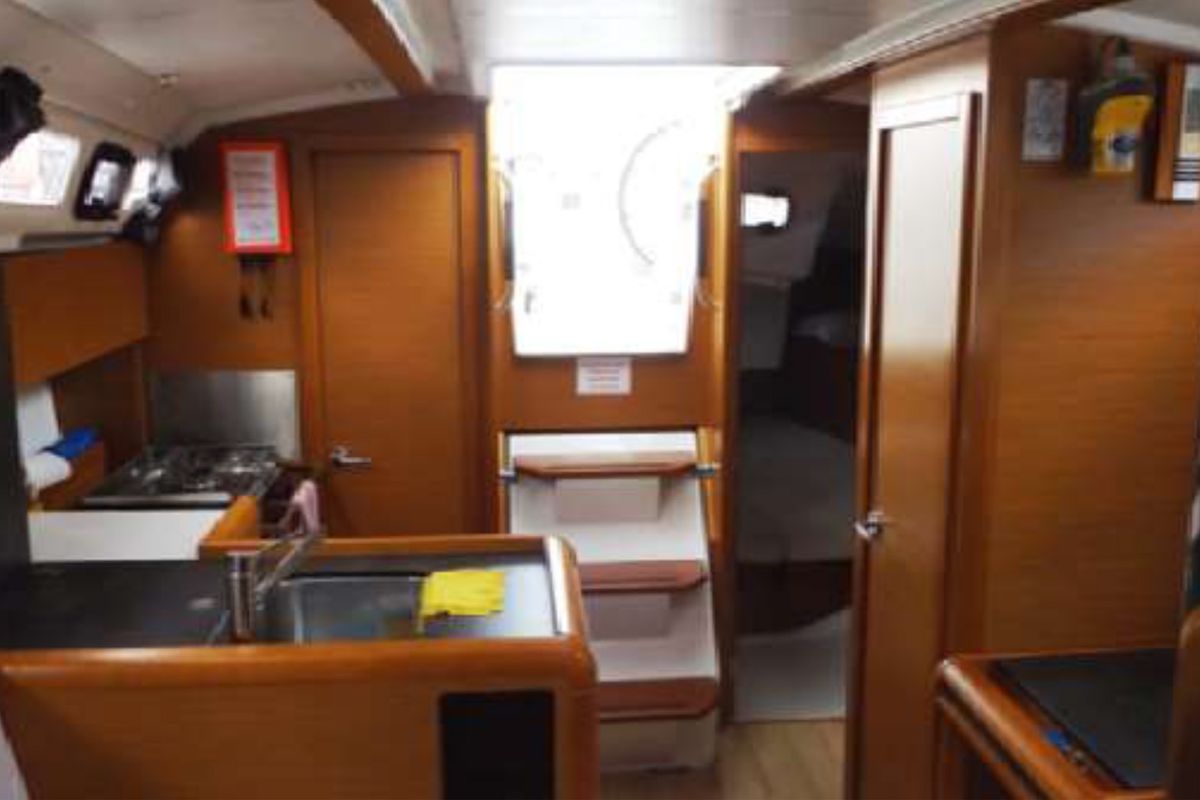 Galley of KIWI, a Bavaria Cruiser 36 sailboat at Kalkara, Malta