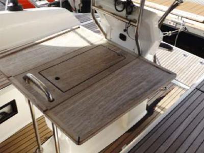 Deck of KIWI, a Bavaria Cruiser 36 sailboat at Kalkara, Malta