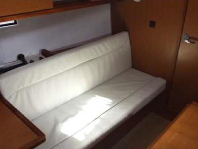 Salon of KIWI, a Bavaria Cruiser 36 sailboat at Kalkara, Malta