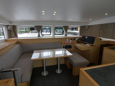 Salon of Anastasia, a Lagoon 400 S2 catamaran at Baan Salak Phet, Thailand
