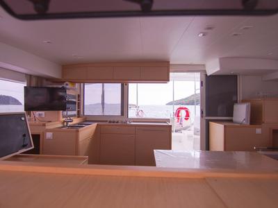 Galley of Anastasia, a Lagoon 400 S2 catamaran at Baan Salak Phet, Thailand