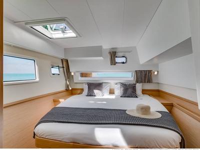 Cabin on Ziromon, a Lagoon 42 catamaran at Seychelles, Mahe, Seychelles