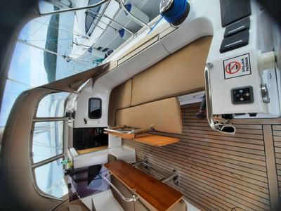 Deck of Anastasia, a Elan Impression 45.1 sailboat at Pirovac, Croatia