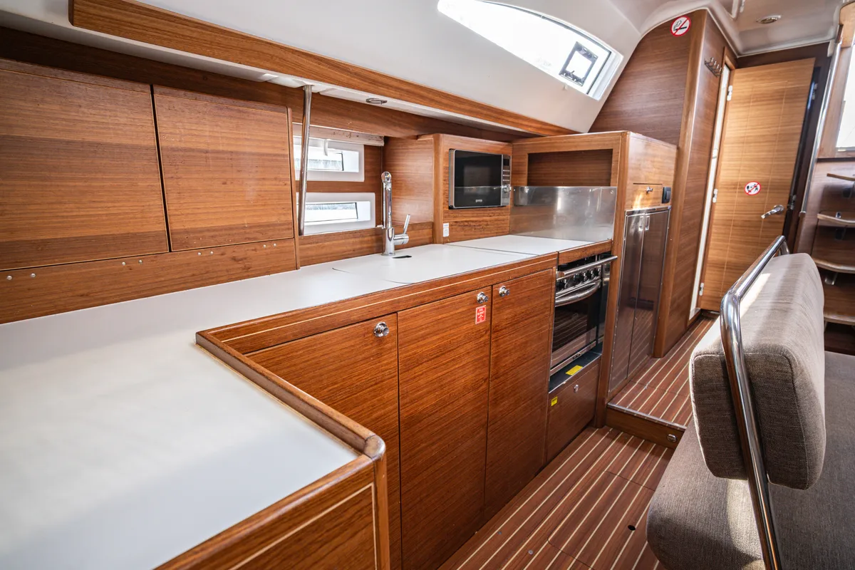 Galley of Anastasia, a Elan Impression 45.1 sailboat at Pirovac, Croatia