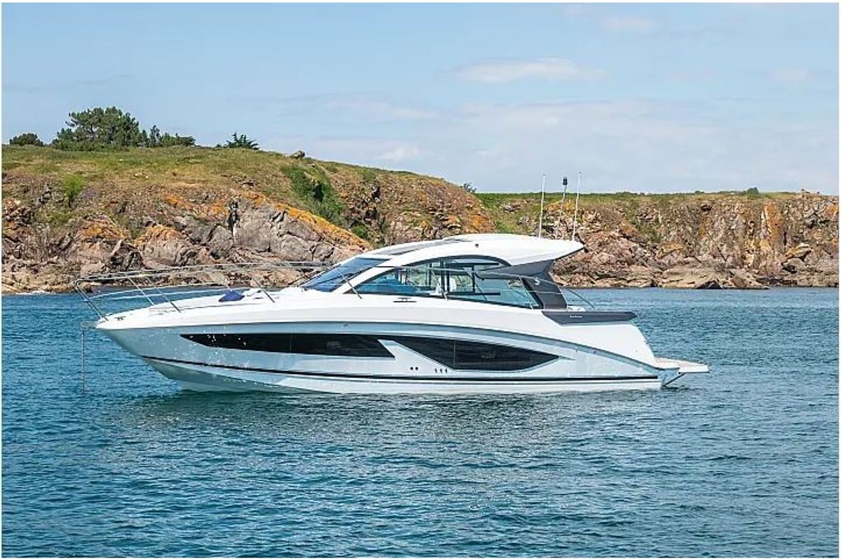 Exterior view of Speed2, a Beneteau Gran Turismo 36 motorboat at Grad Pula, Croatia