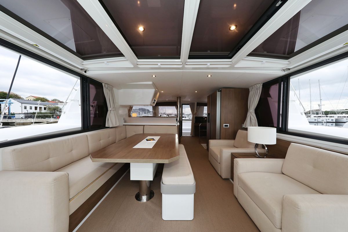 Galley of Apollo, a Bali 4.4 catamaran at Općina Rogoznica, Croatia
