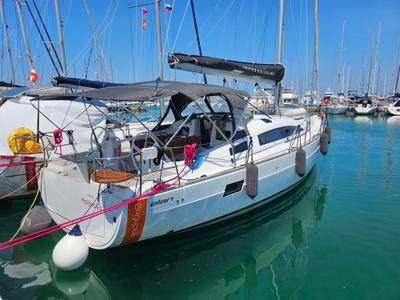 HMS Magnolia, a Elan Impression 45.1 sailboat at Izola / Isola, Slovenia