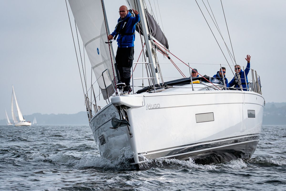 Exterior view of Hugo, a Dehler 46 SQ sailboat at Grad Pula, Croatia
