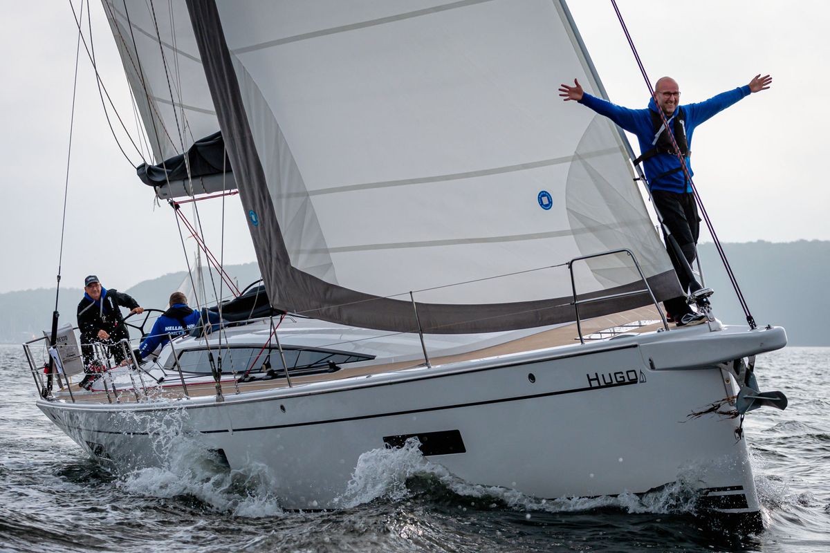 Exterior view of Hugo, a Dehler 46 SQ sailboat at Grad Pula, Croatia