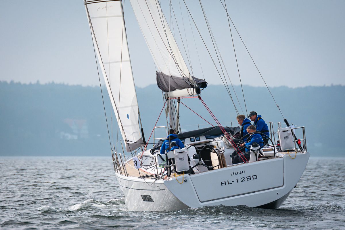 Exterior view of Hugo, a Dehler 46 SQ sailboat at Grad Pula, Croatia