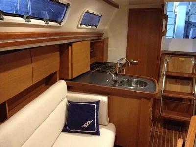 Galley of Eliza, a Hanse Yachts Hanse 325 sailboat at Tallinn, Estonia