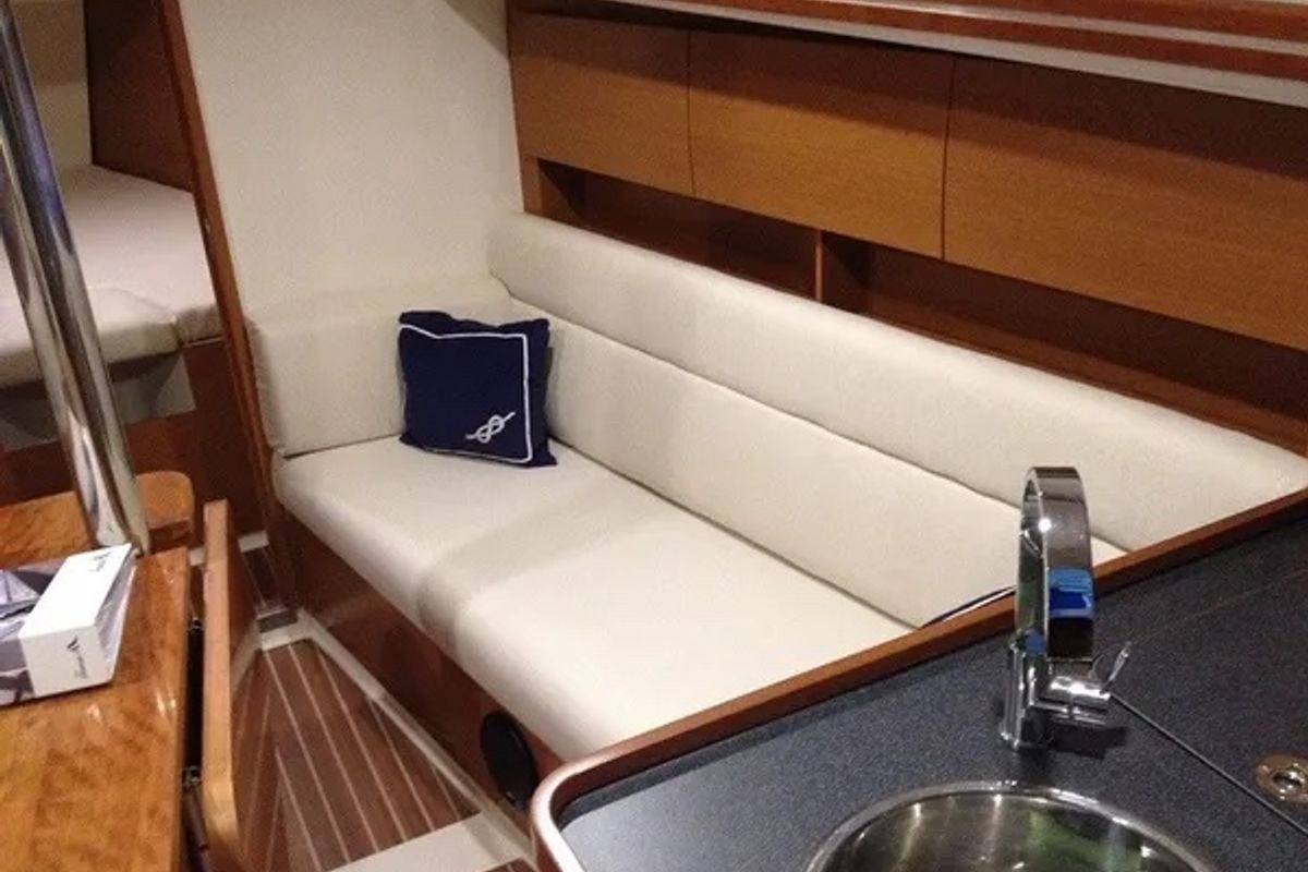 Salon of Eliza, a Hanse Yachts Hanse 325 sailboat at Tallinn, Estonia